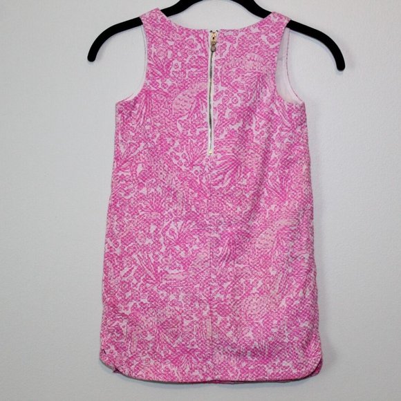 Lilly Pulitzer For Target Textured Shift Dress Pink Girl's Size 6 6X H13611 - Picture 5 of 11